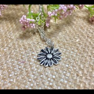 Antique Sterling Silver Plate Necklace Handmade